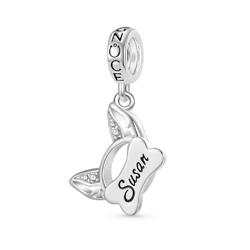 Engravable Pet Ears Pendant