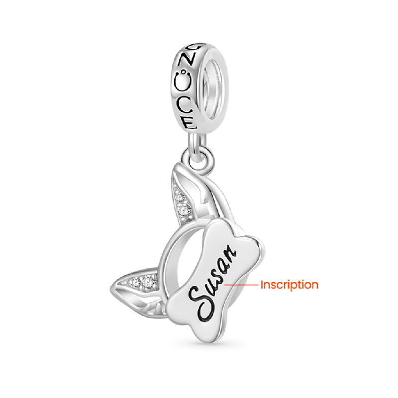Engravable Pet Ears Pendant