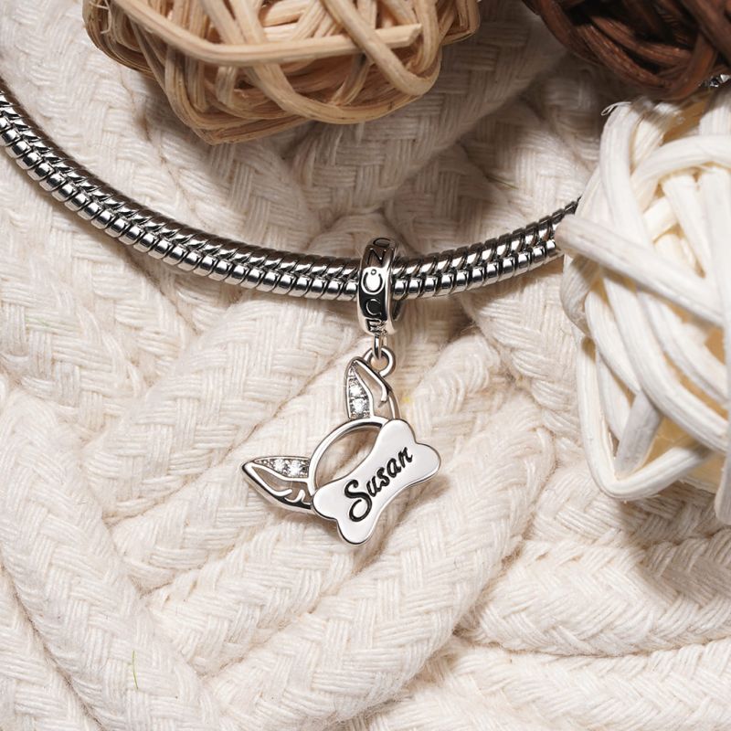 Engravable Pet Ears Pendant