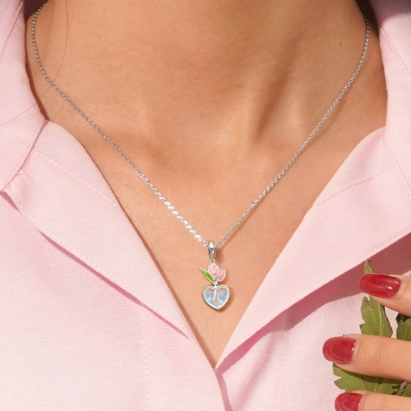 Tulip Heart Pendant