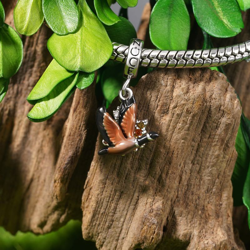 Goose Maple Leaf Pendant