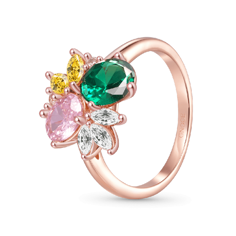 Rose Gold Tone Flower Ring
