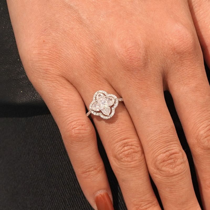 Diamond Cluster Ring