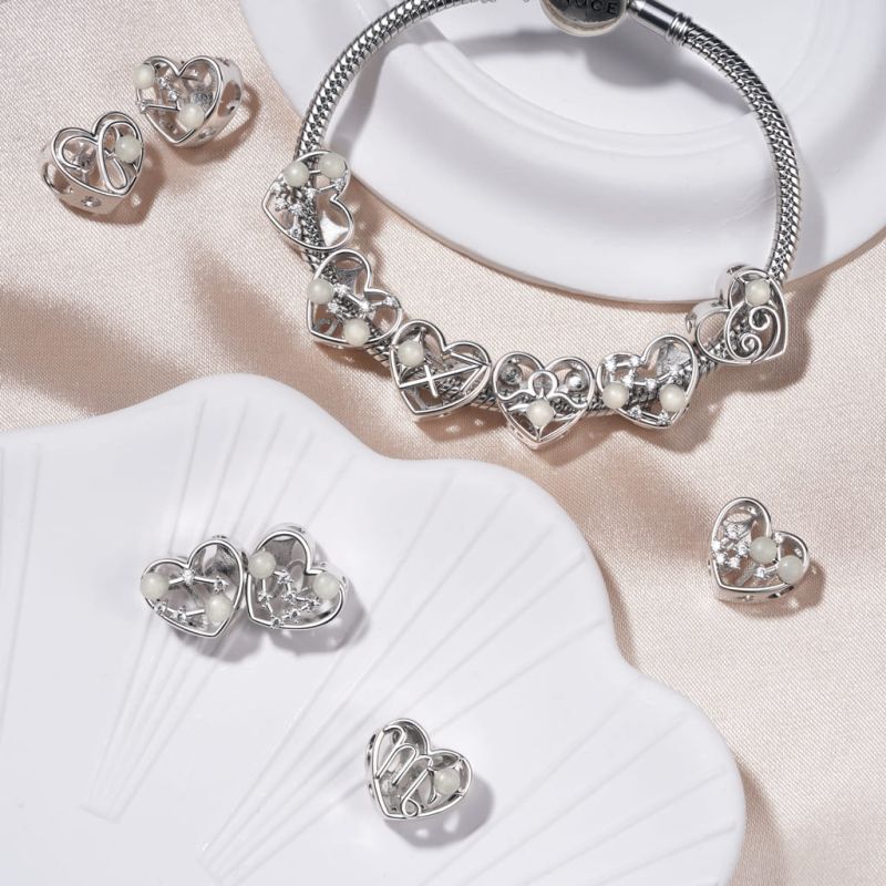 Twelve Zodiac Signs Heart Charm