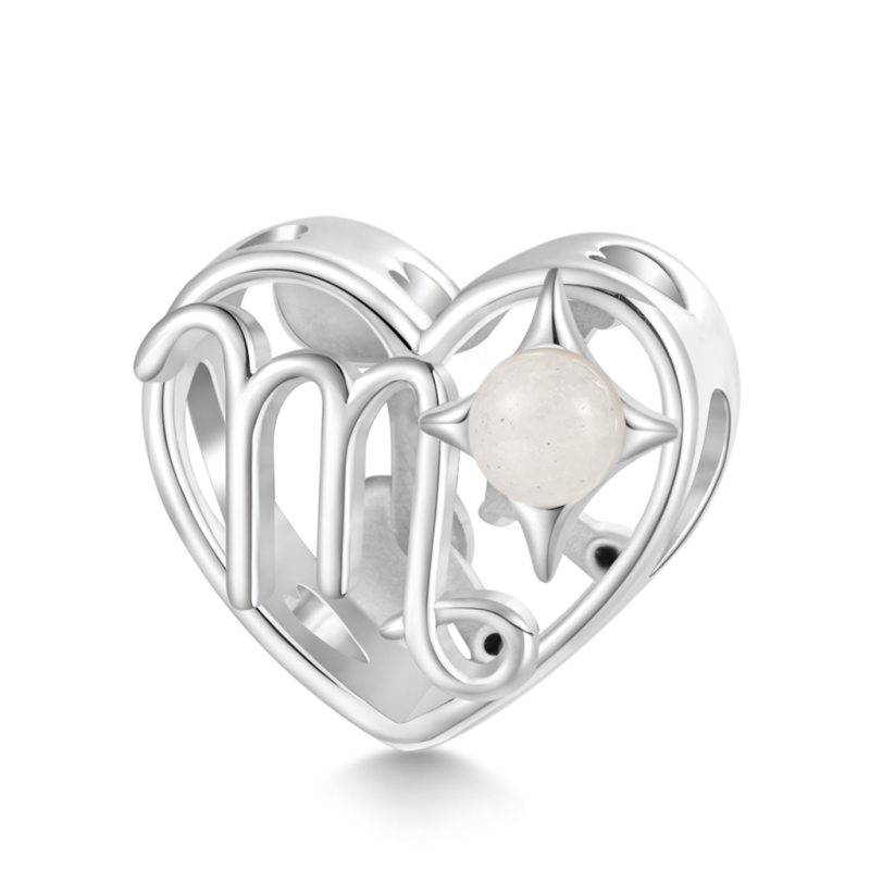 Twelve Zodiac Signs Heart Charm