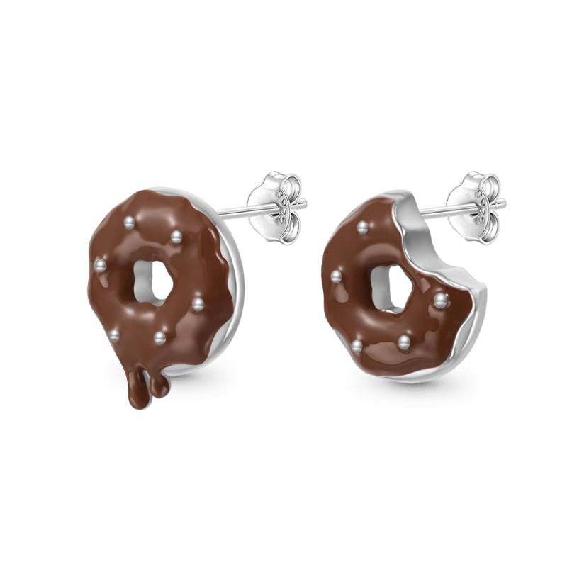 Irregular Donut Stud Earrings