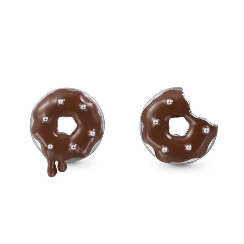 Irregular Donut Stud Earrings