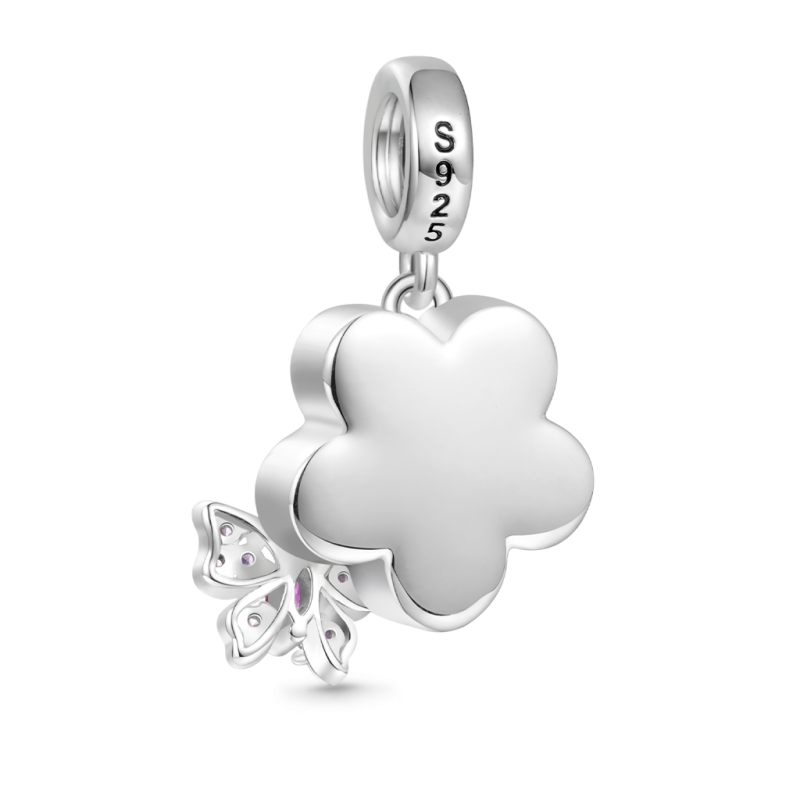 Plum Butterfly Pendant