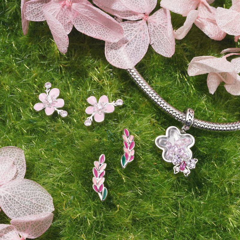 Plum Butterfly Pendant