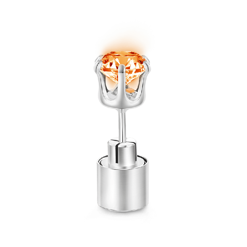 Orange Light-up Stud Earring