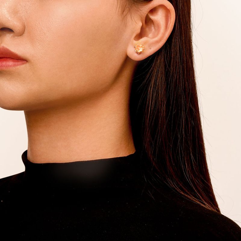 Orange Light-up Stud Earring