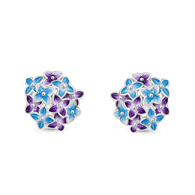 Hydrangea Stud Earrings