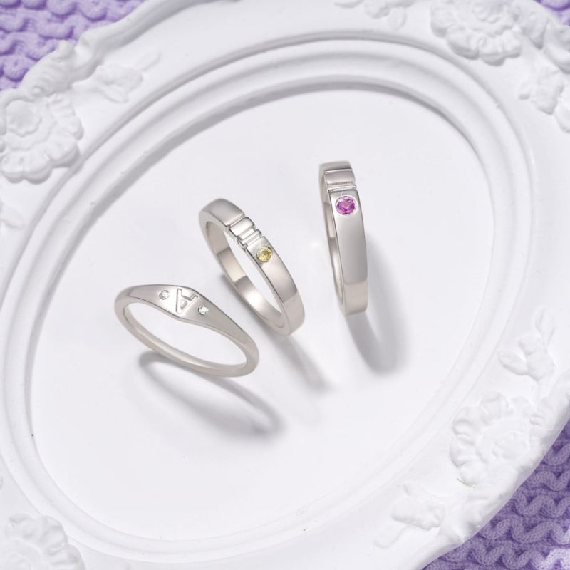 Letter Single Ring