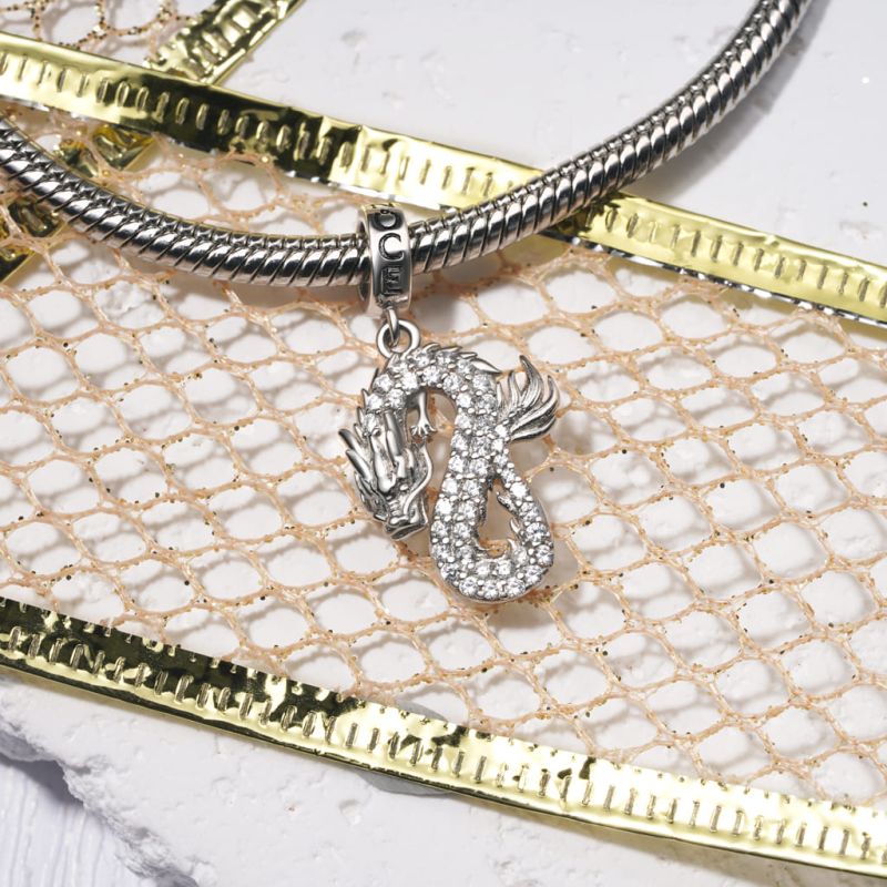 Silver Dragon Pendant