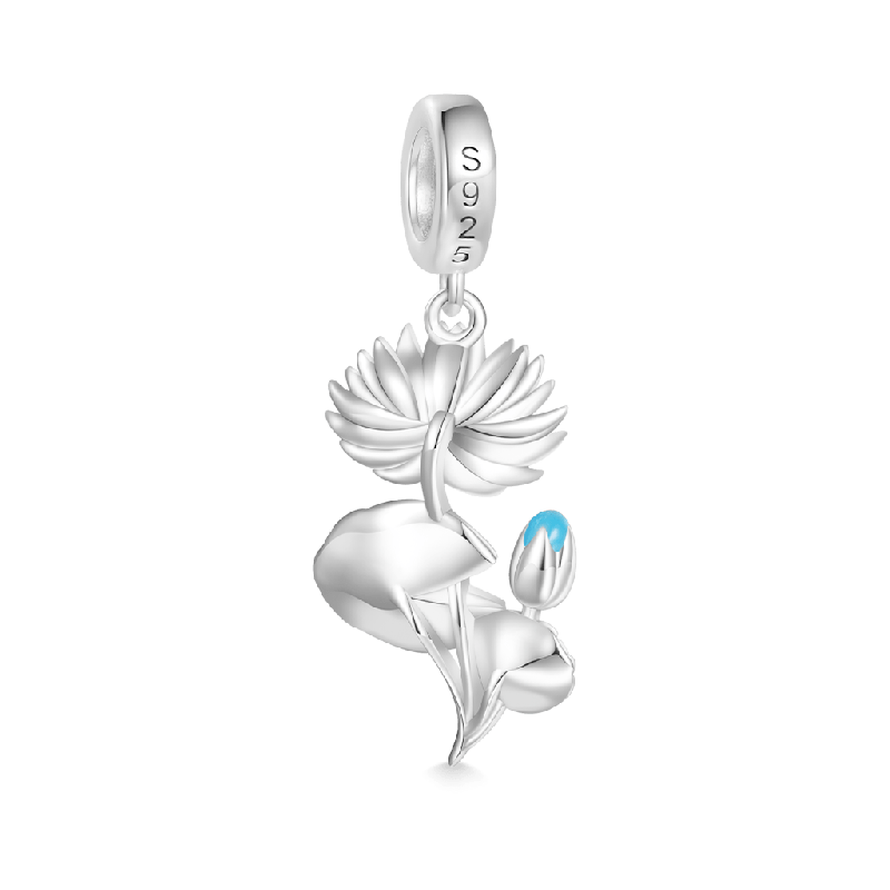 Blue Egyptian Water Lily Pendant