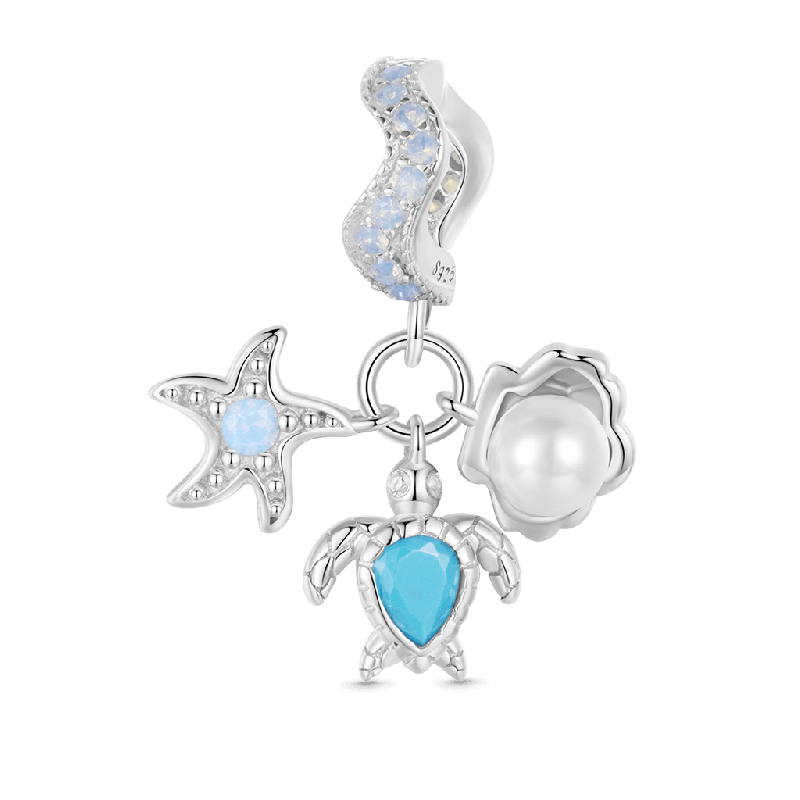 Blue Ocean Triple Pendant