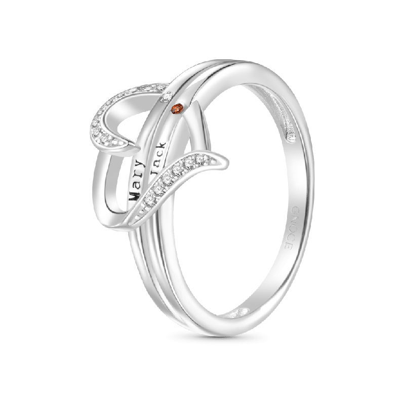 Personalized Heart Ring