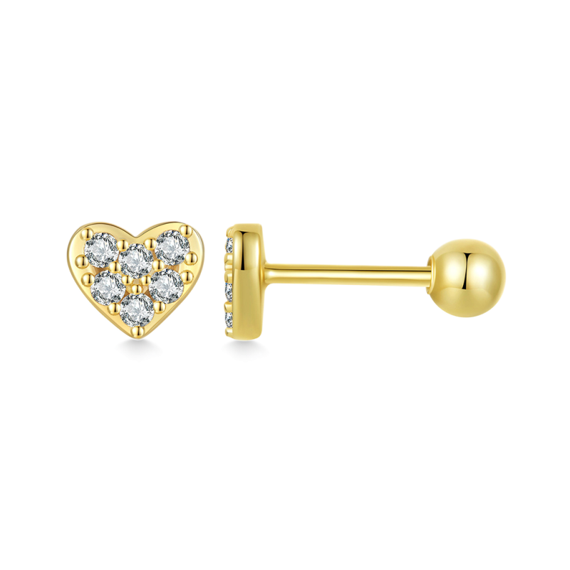 Simple Love Stud Earrings