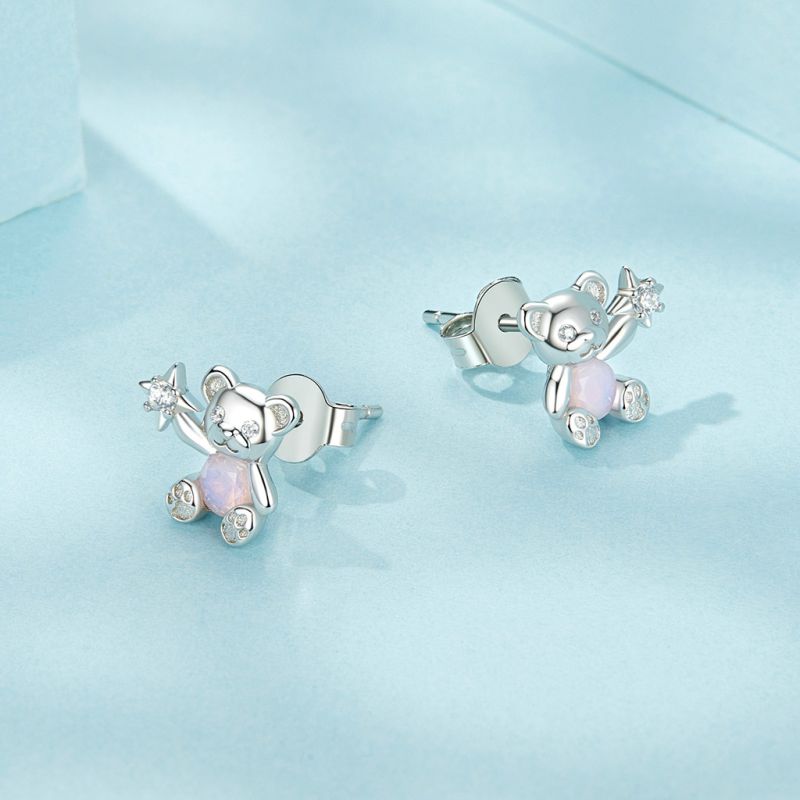 Bear Stud Earrings