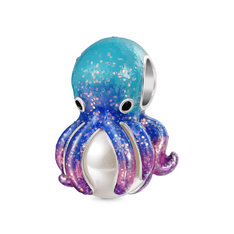 Octopus Pearl Charm