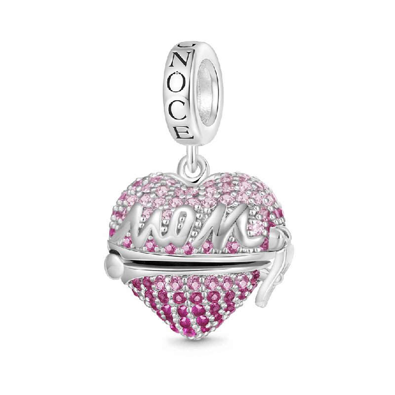 Openable MOM Heart Gift Pendant