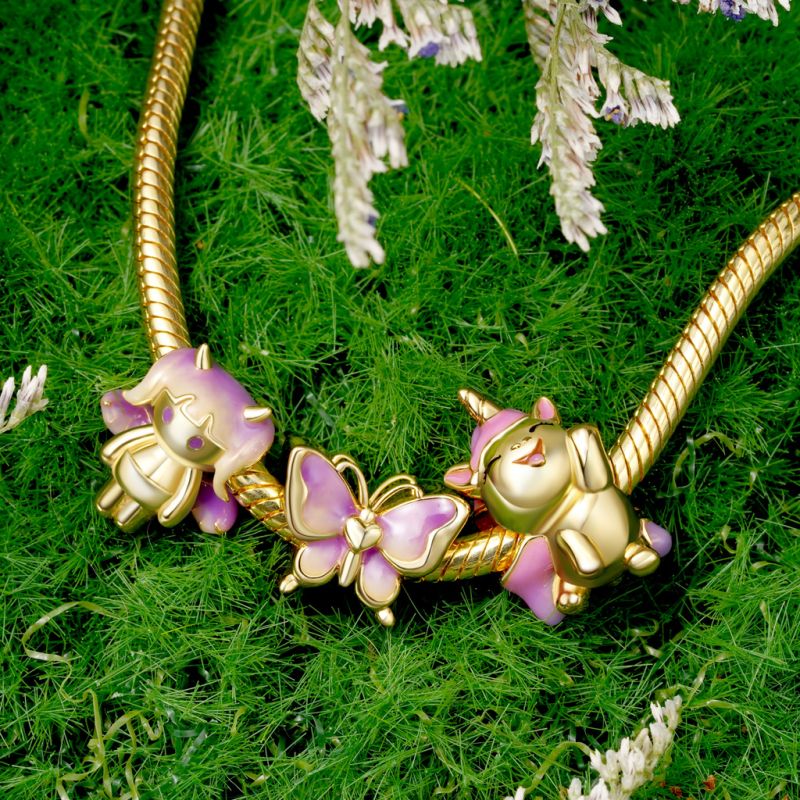 Gradient Purple Butterfly Charm