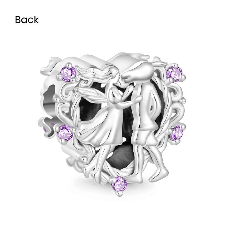 Donkey-headed Bottom Kissing Heart Charm