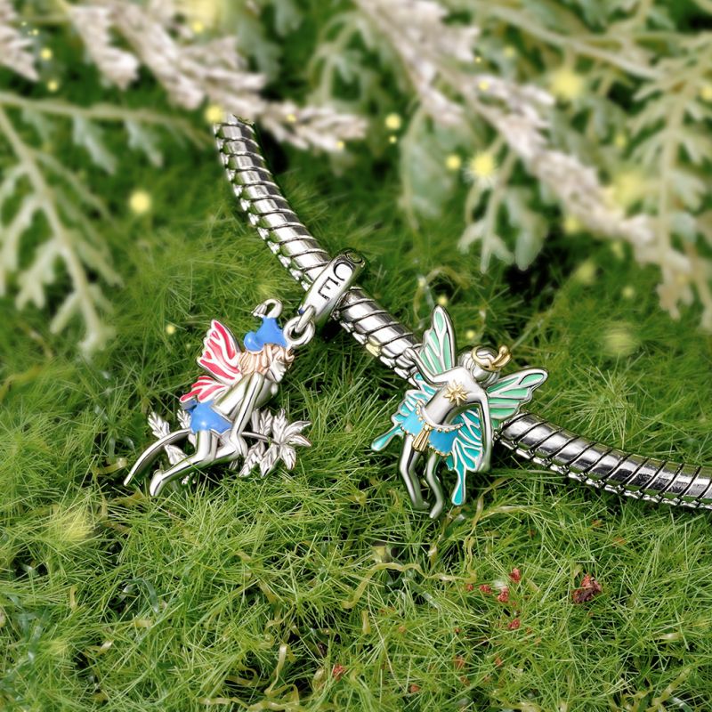 Green Wings Fairy King Oberon Charm