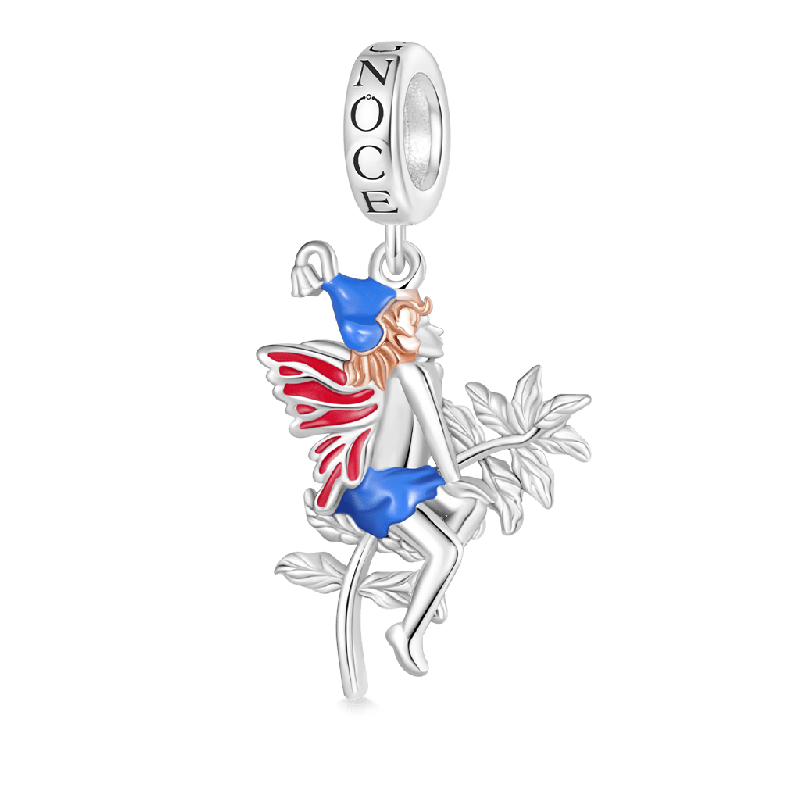 Red Wings Fairy Puck Pendant