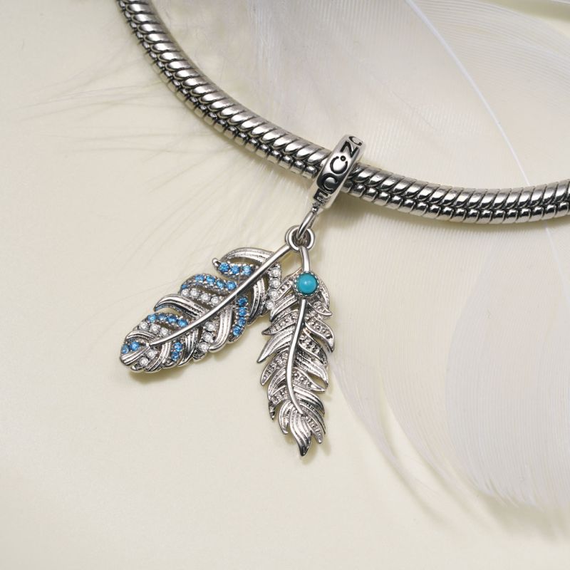 Silver Feather Pendant