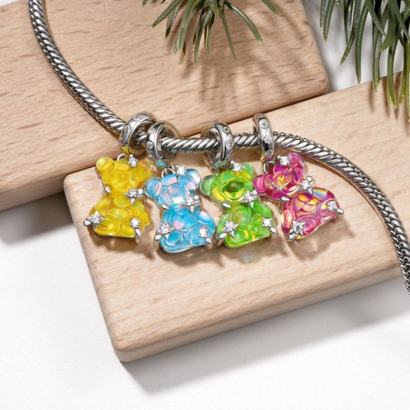 Green Dream Bear Pendant