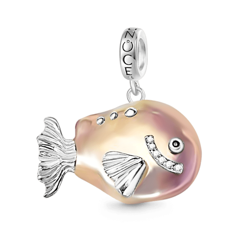 Vintage Fish Baroque Pearl Pendant