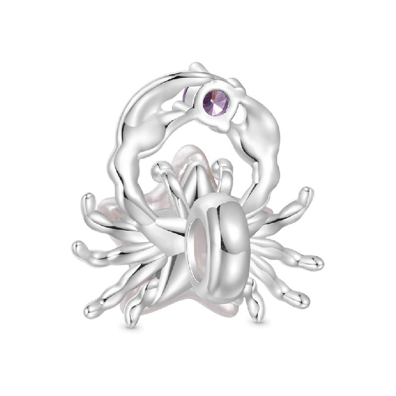 Pearl Crab Star Birthstone Stopper