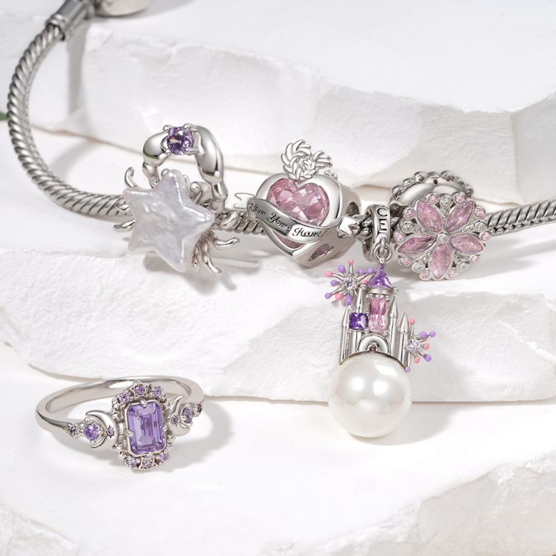 Pearl Crab Star Birthstone Stopper