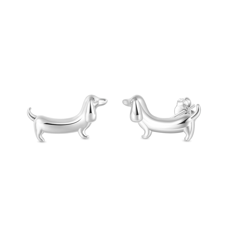 Dachshund Dog Stud Earrings