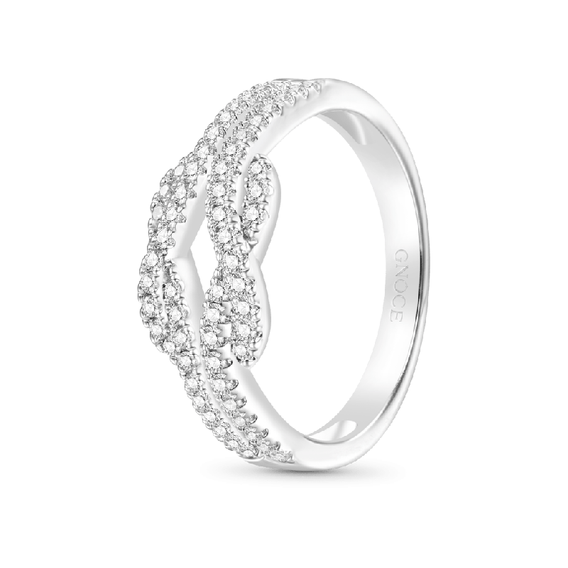 Infinite Pave White CZ Ring
