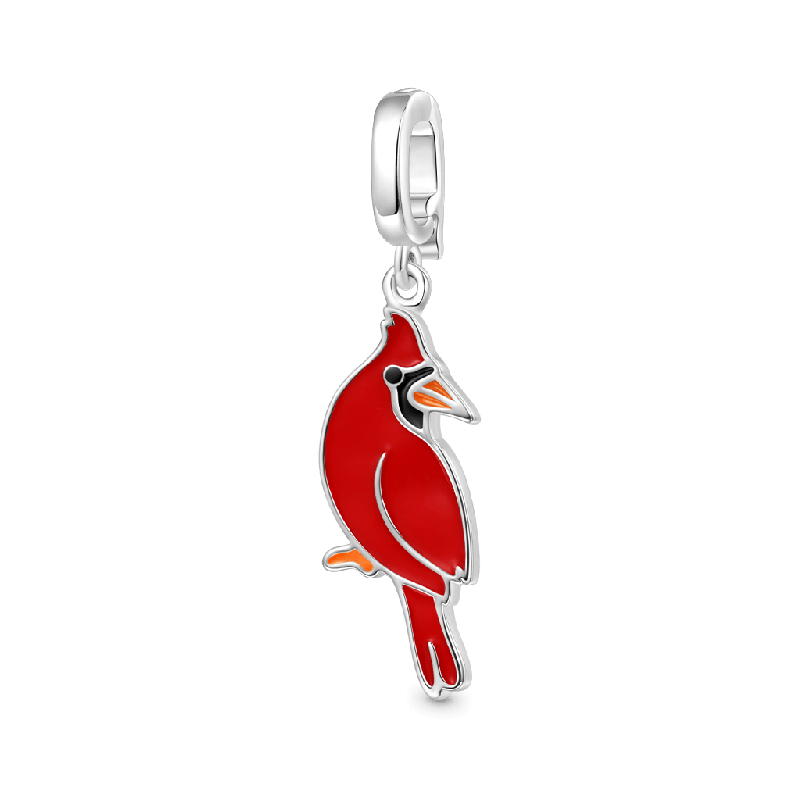 Red Parrot Clasp Clusters Charm