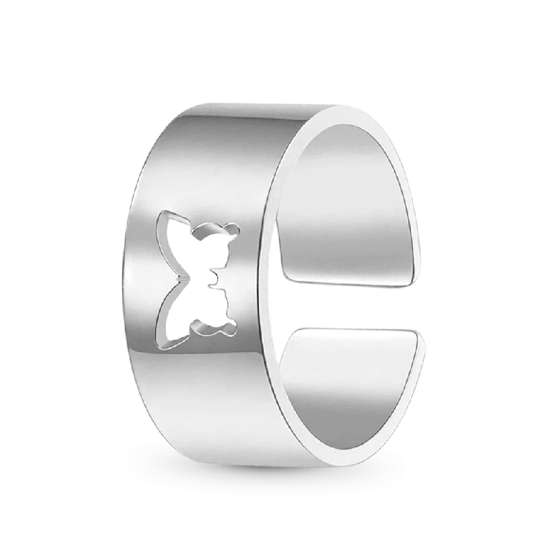 Butterfly Adjustable Couple Rings