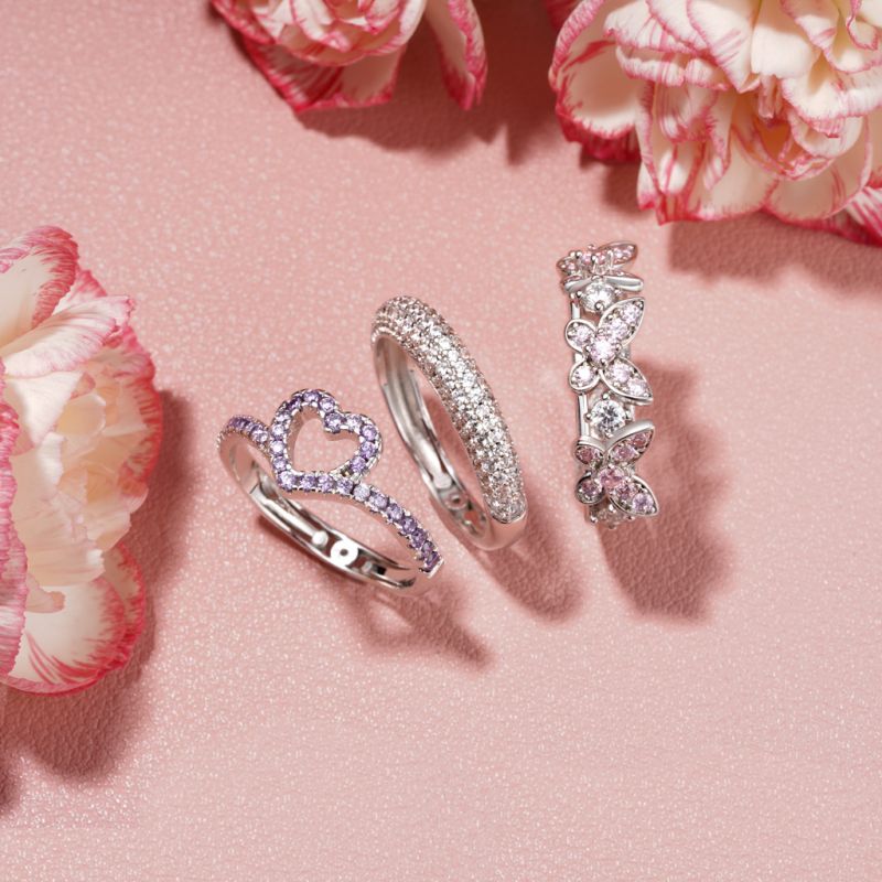 Pavé Diamond Thin Dome Band