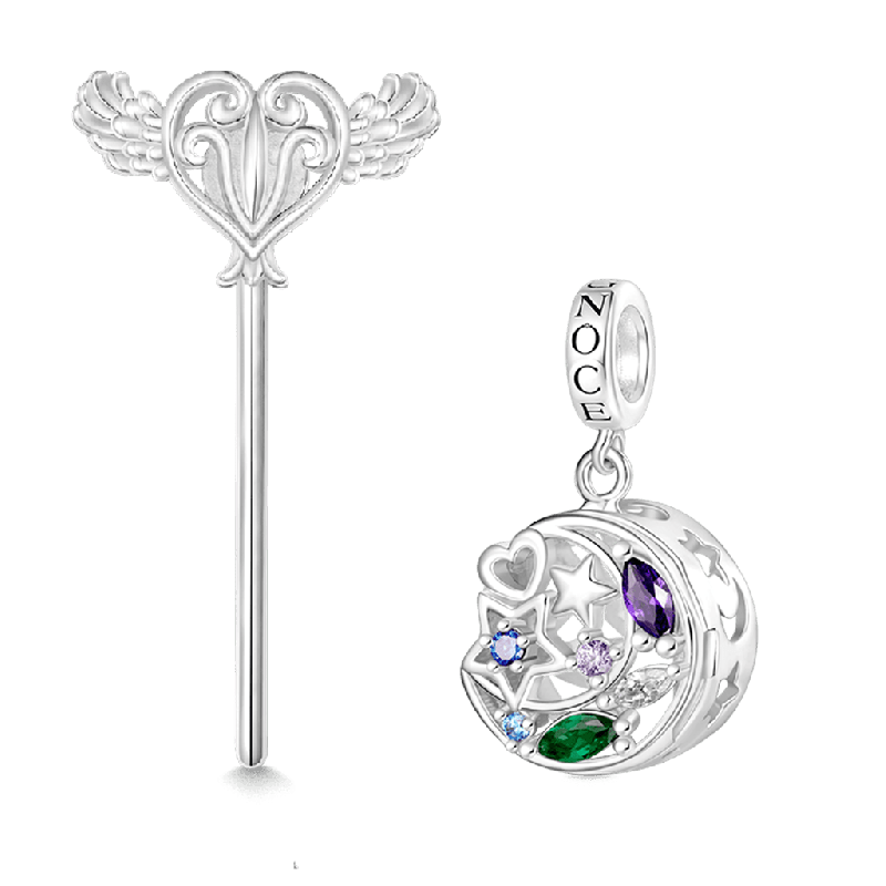 Wireless LED Star Moon Pendant