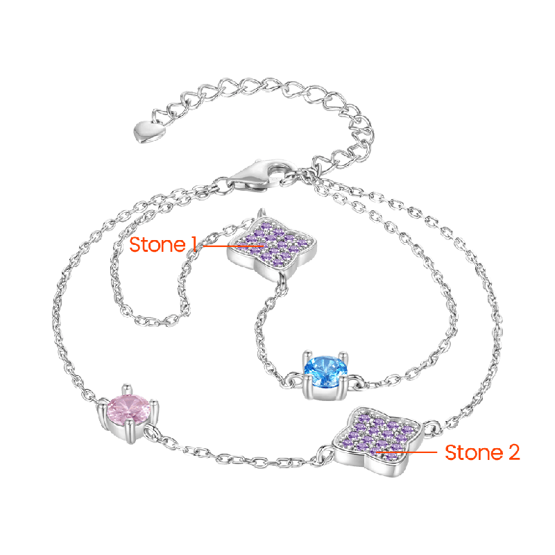 Four-Leaf Clover Adjustable Bracelet