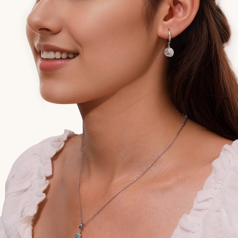 Cinnamon Bun Hoop Earrings