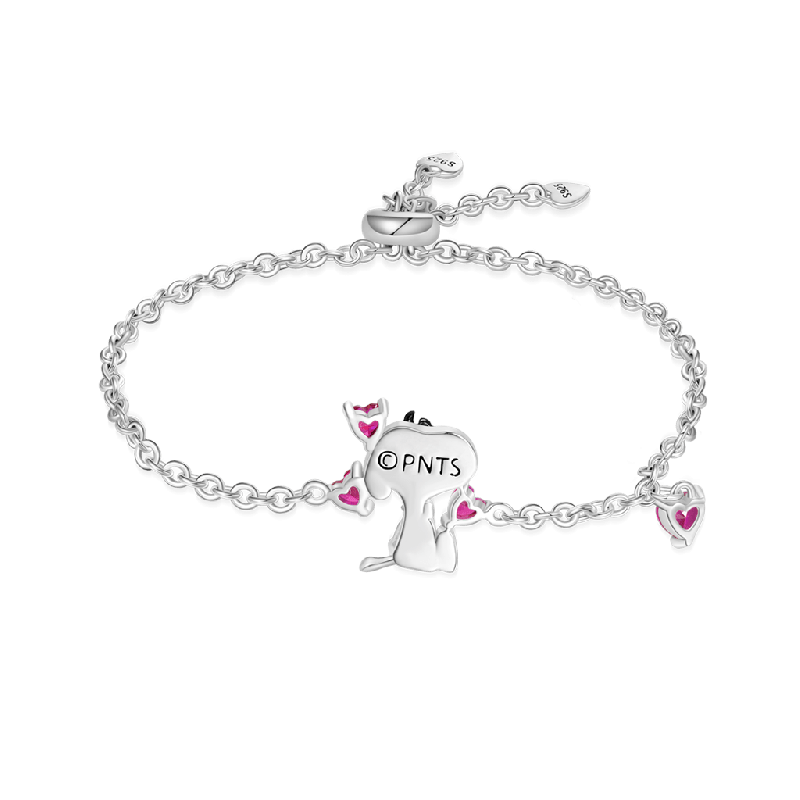 Peanuts Snoopy Love Heart Bracelet