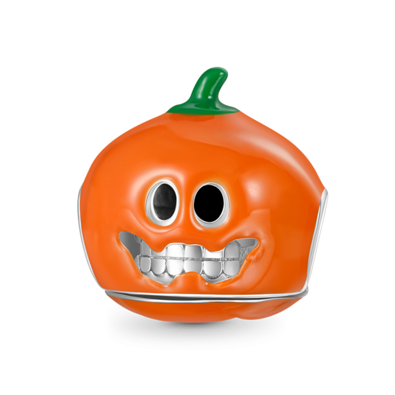 Double-layer Skull Pumpkin Charm
