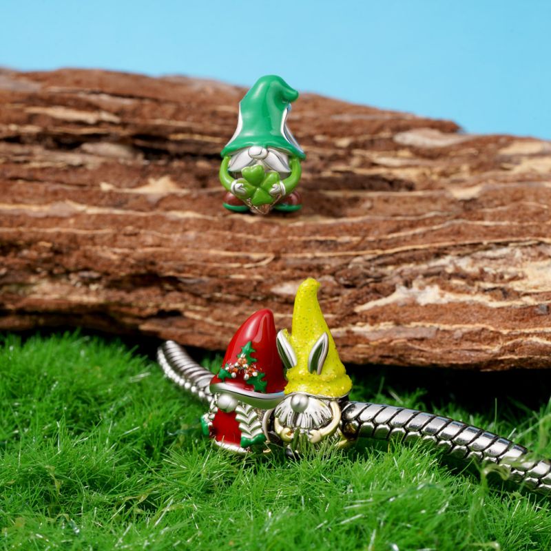 Easter Gnome Bunny Charm