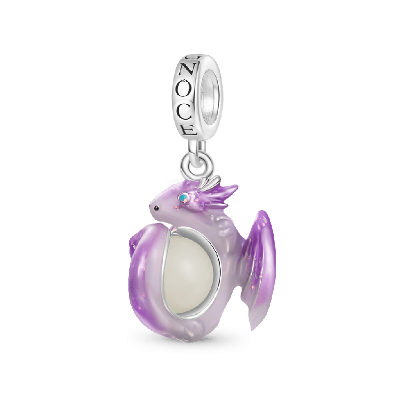 Fantasy Forest Purple Dragon Pendant
