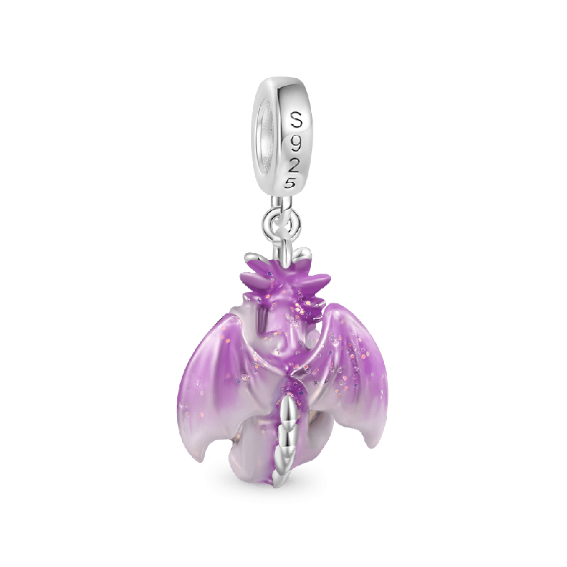 Fantasy Forest Purple Dragon Pendant