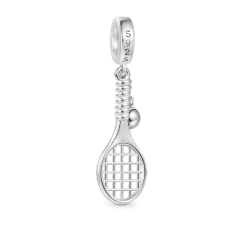 Tennis Racket and Ball Pendant