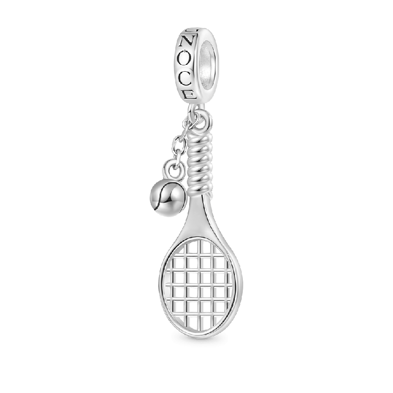 Tennis Racket and Ball Pendant