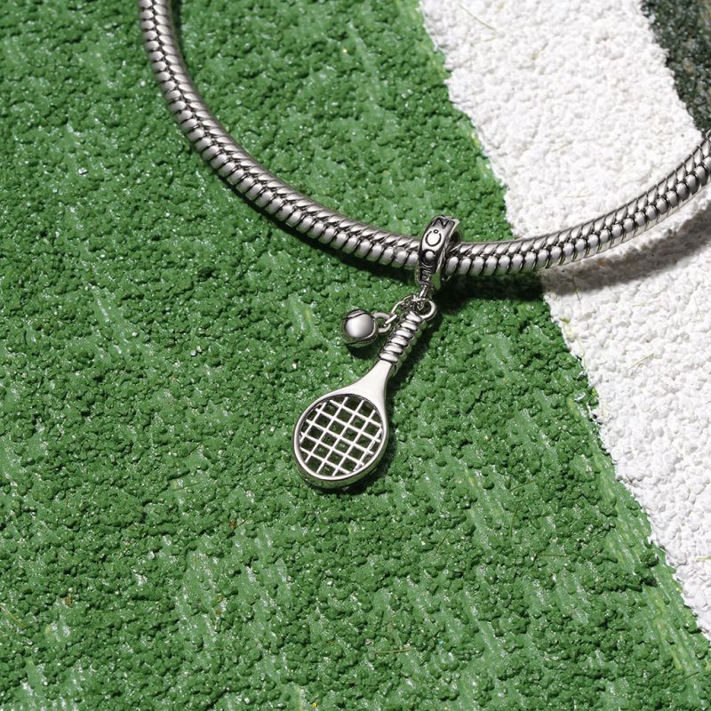 Tennis Racket and Ball Pendant
